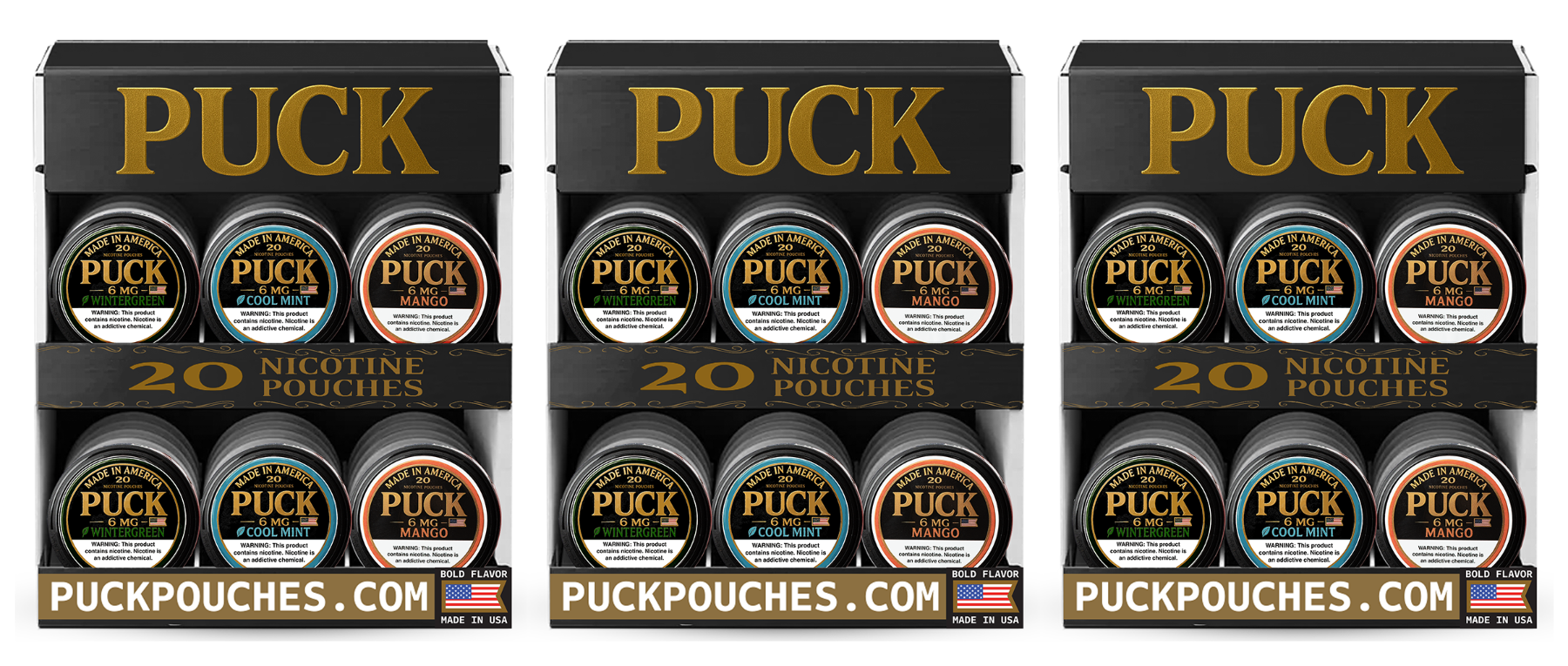 PUCK Pouches for Wholesale
